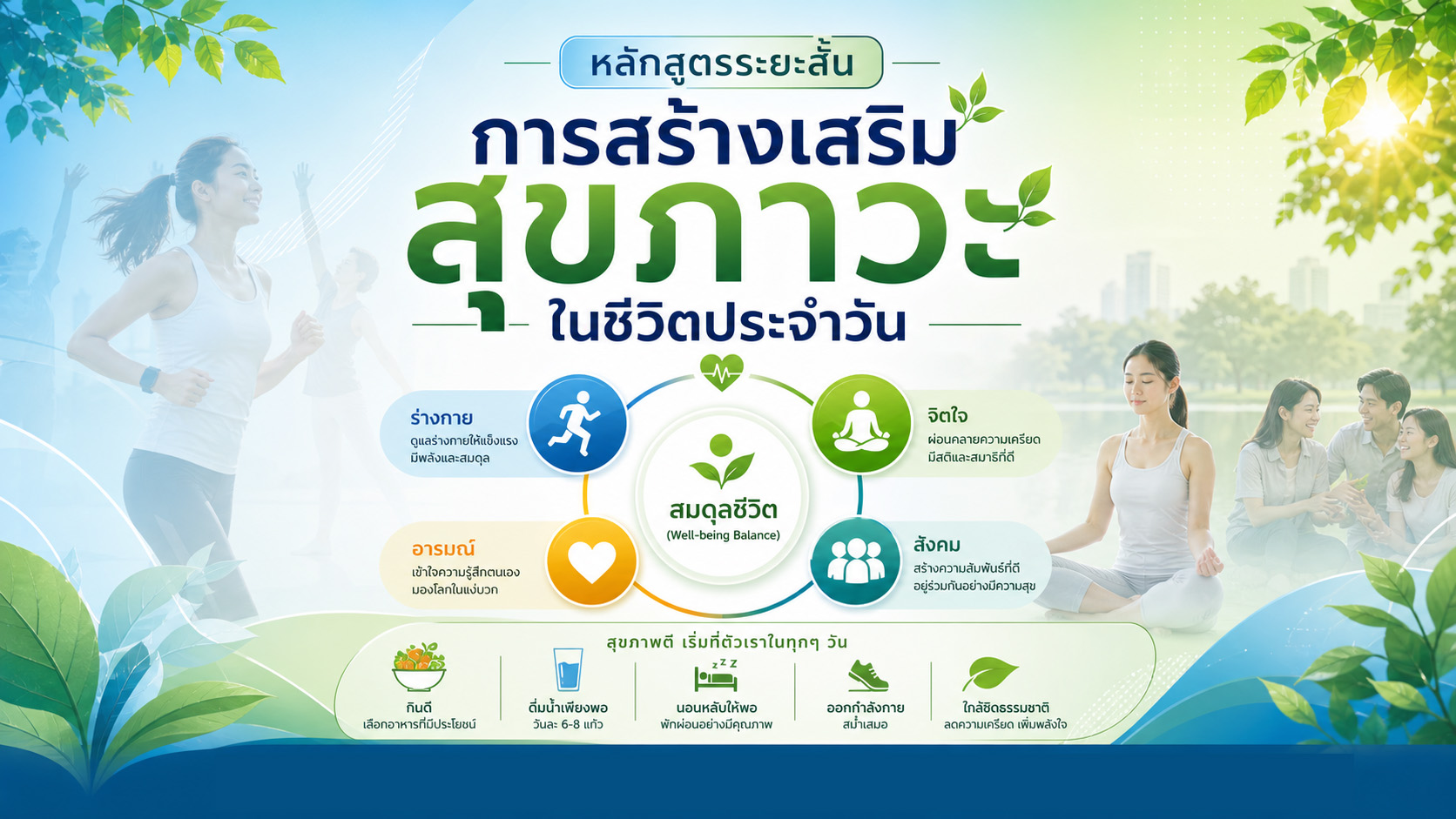 การสร้างเสริมสุขภาวะในชีวิตประจำวัน (Holistic Health Promotion for Daily Living) GE2026